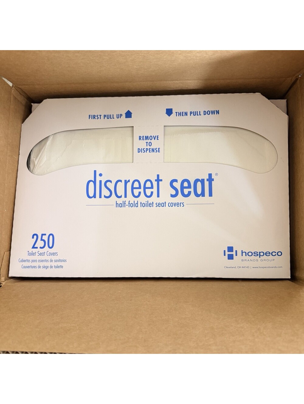 NEW Health Gards DS-1000 Half Fold Toilet Seat Covers 1000 Count 4x250 Bulk